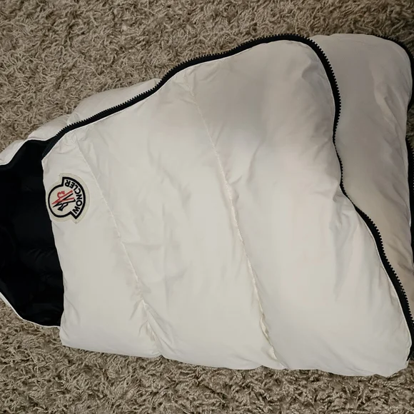 Moncler White Puffer Vest
